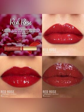 SeneGence Red Rose Glossy Lipstick — LIPSENSE